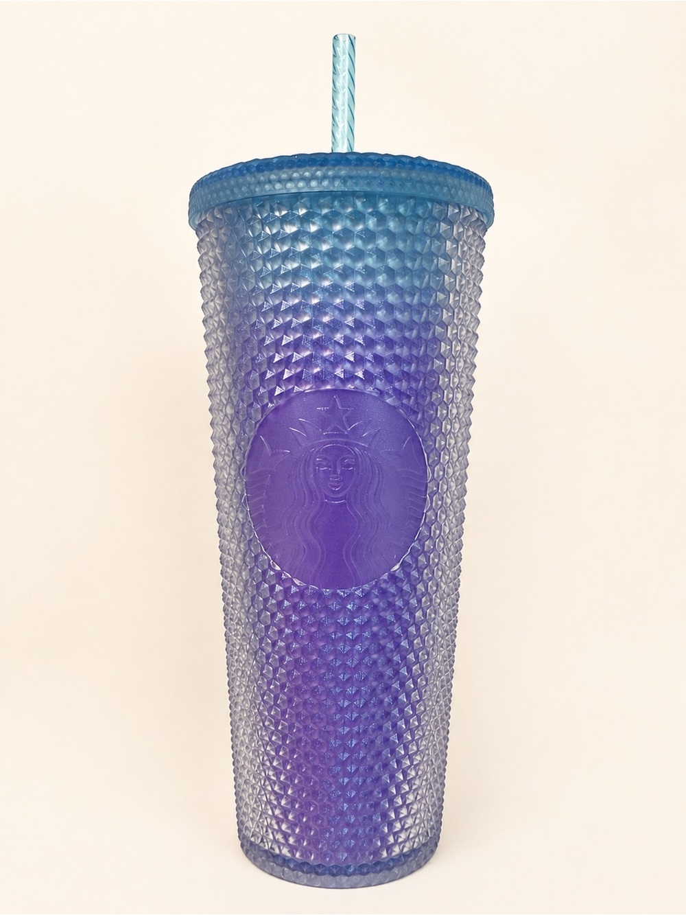 Starbucks Purple Blue Ombré Studded Tumbler 24 oz NWT